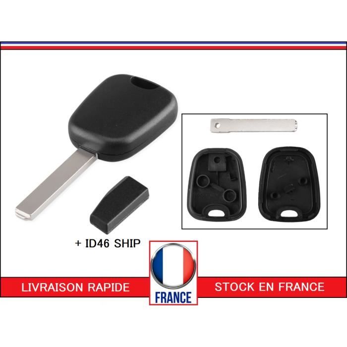 Clé CITROEN simple avec CHIP ID46 pour C2 C3 C4 C5 C8 DS3 DS4 Picasso Berlingo Jumpy