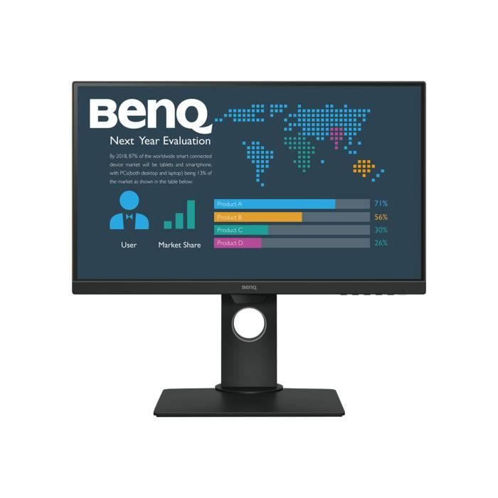 BENQ Moniteur LCD BL2480T - 60,5 cm (23,8-) Full HD LED - 16:9 - Noir - Résolution 1920 x 1080 - 16,7 Millions de couleurs