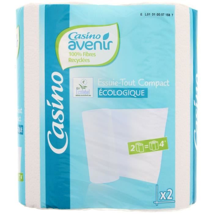 2 Rouleaux d'Essuie-tout Compact