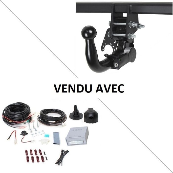 Attelage Range Rover Evoque (06-11-02-19) RDSOV + faisceau universel 7 broches + boitier électronique