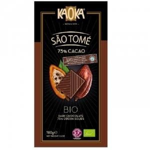 KAOKA-Sao tome-Tablette de Chocolat Noir 75% Bio & Equitable 100 g