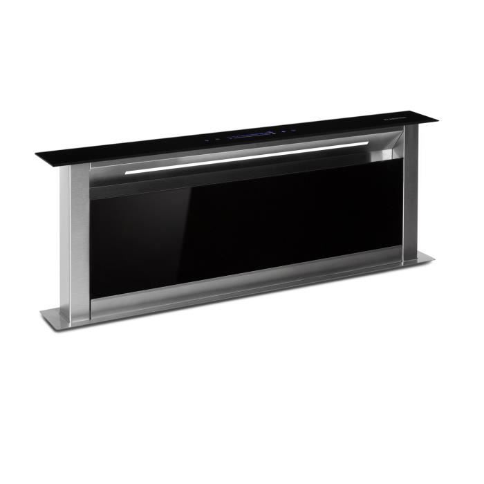 Hotte aspirante de plan de travail - Klarstein - hotte encastrable 90 cm - 576m³/h - hotte escamotable classe A+ - hotte ascenseur