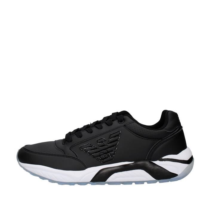 Ea7 X8X022 chaussures de tennis faible homme NOIR
