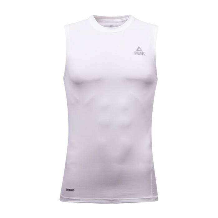Maillot de compression sans manches Peak p-cool - blanc - M