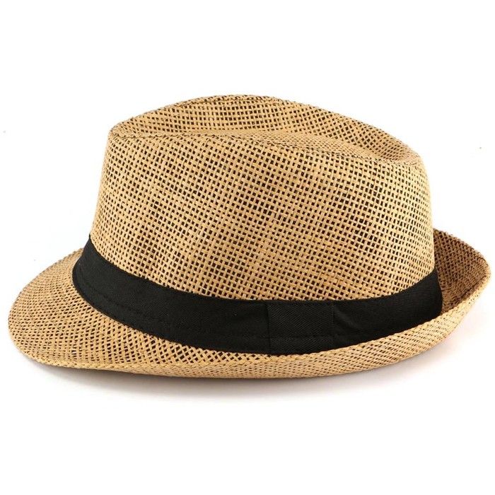 Chapeau Paille Enfant Marron Mylko 6 a 11 ans - Marron - Taille unique