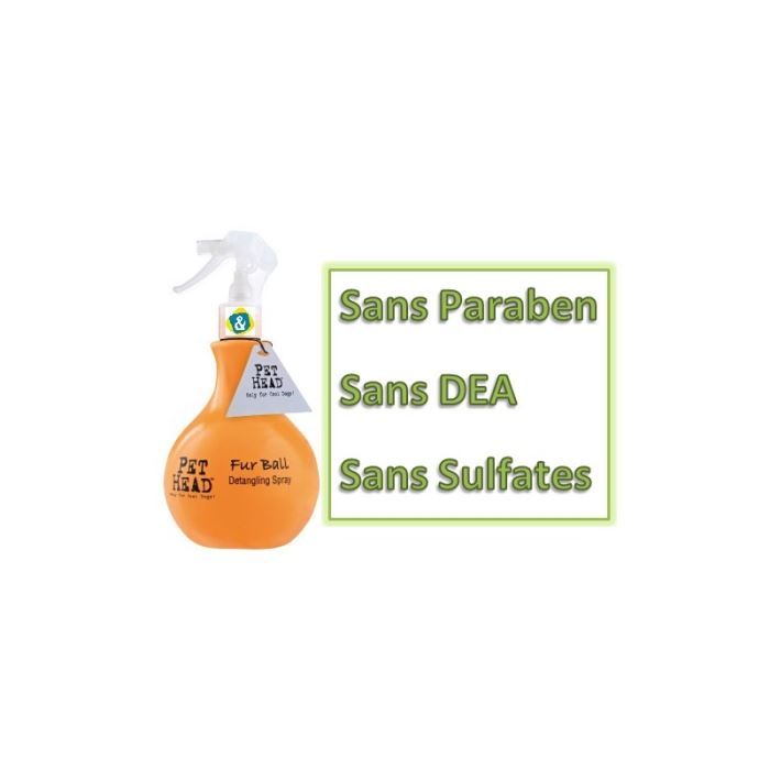 Spray démêlant pour chien 450 ML Fur Ball PET HEAD