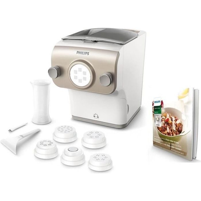 Philips Machine à Pâtes et Nouilles 200W HR2381/05 Blanc Champagne