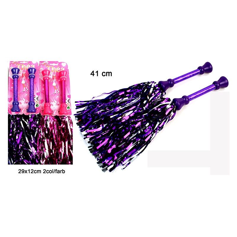 2 BATONS POM-POM GIRL 41 CM