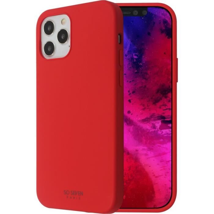 SO SEVEN Coque Smoothie Rouge: Apple iPhone 12 / 12 Pro