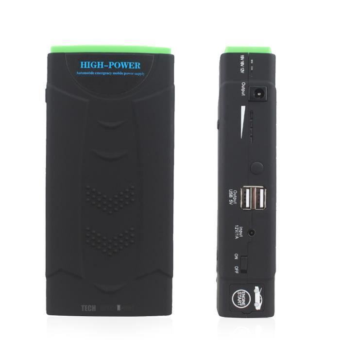 TD® demarreur de voiture portable booster secteur sans cle thermique batterie externe chargeur voiture demarrage de secours mobile 1
