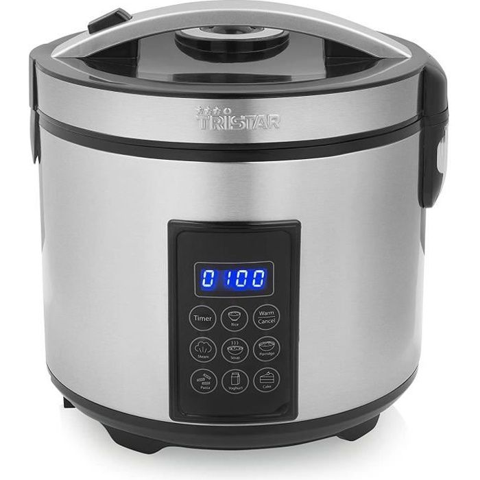 Cuiseur a riz Tristar RK-6138 - 7 programmes - 2,2 L- 900 W