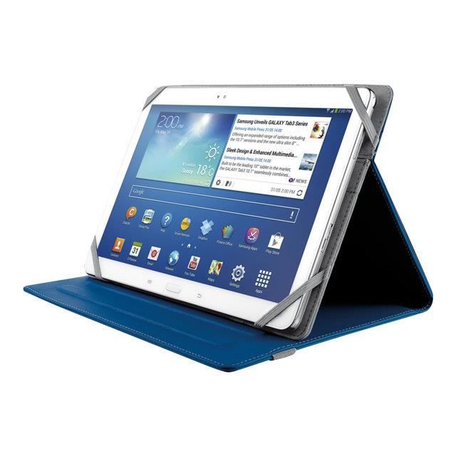 TRUST Housse Folio Verso 10'' - Ipad Mini - Bleu
