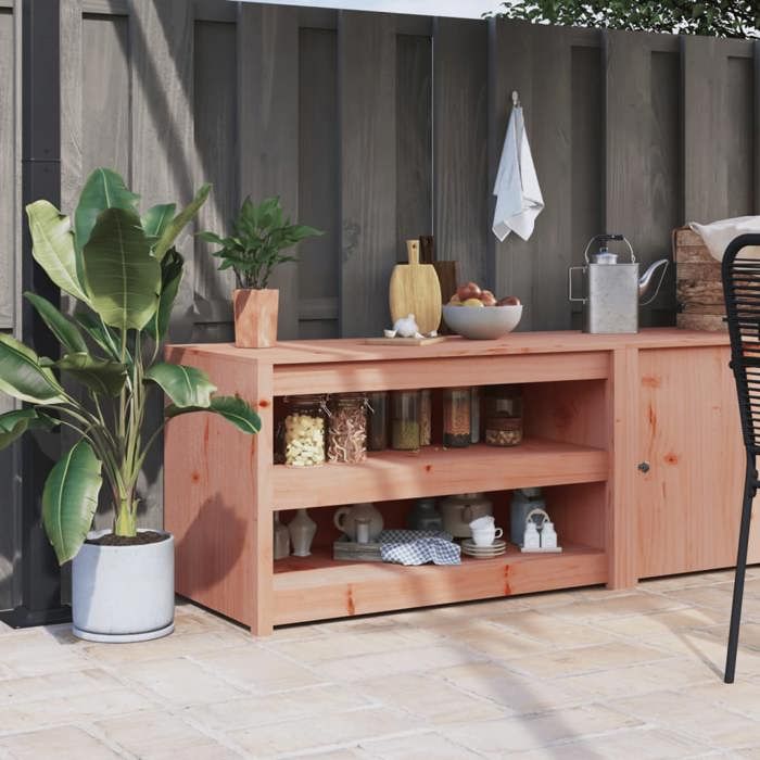 vidaXL Armoire de Cuisine dExtérieur MEPPEL Étagère de Rangement Meuble de Cuisine Organisateur de Jardin Terrasse 832336