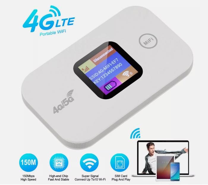 Routeur WiFi mobile Routeur portable 4G/5G LTE Point daccès WiFi mobile 150 Mbps