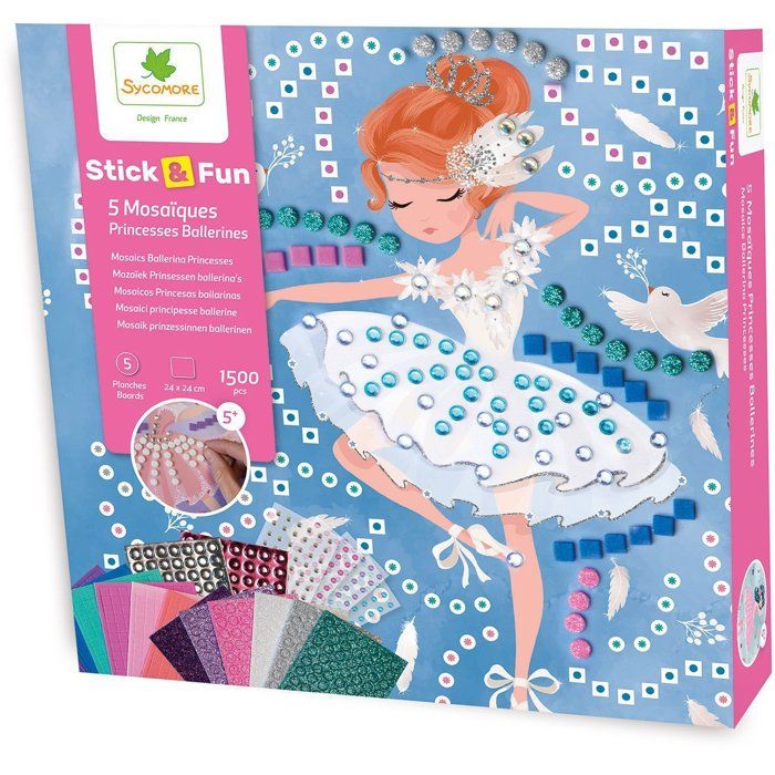 Mosaïques SYCOMORE StickN Fun Princesses ballerine Dès
