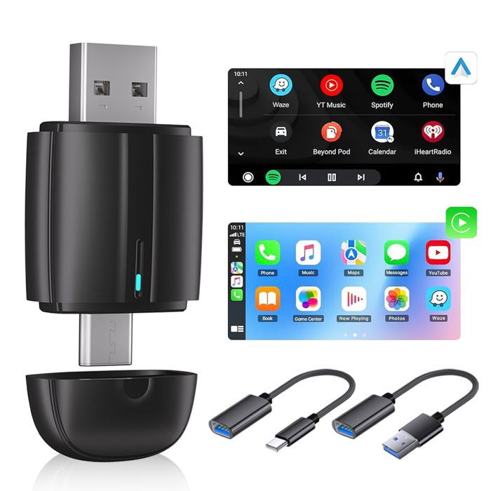 Adattatore Wireless CarPlay Per Auto – Plug-and-play Per IPhone (iOS 10+) E Auto Dal 2016