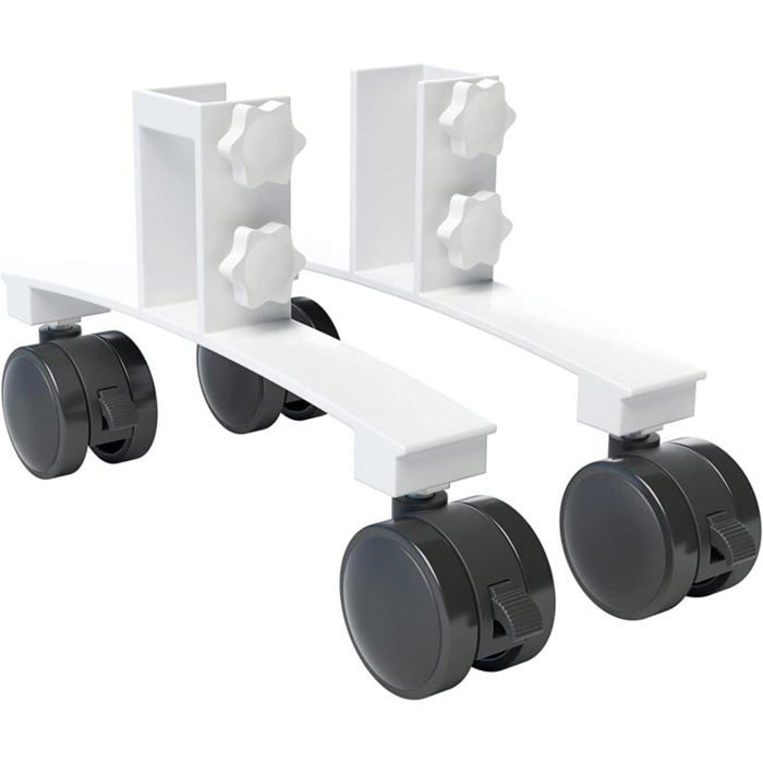 Lot de 2 Pieds Pour Radiateur Infrarouge Universels Pieds de Support Adaptés Pour Panneaux Chauffants Support Réglable Avec Roue