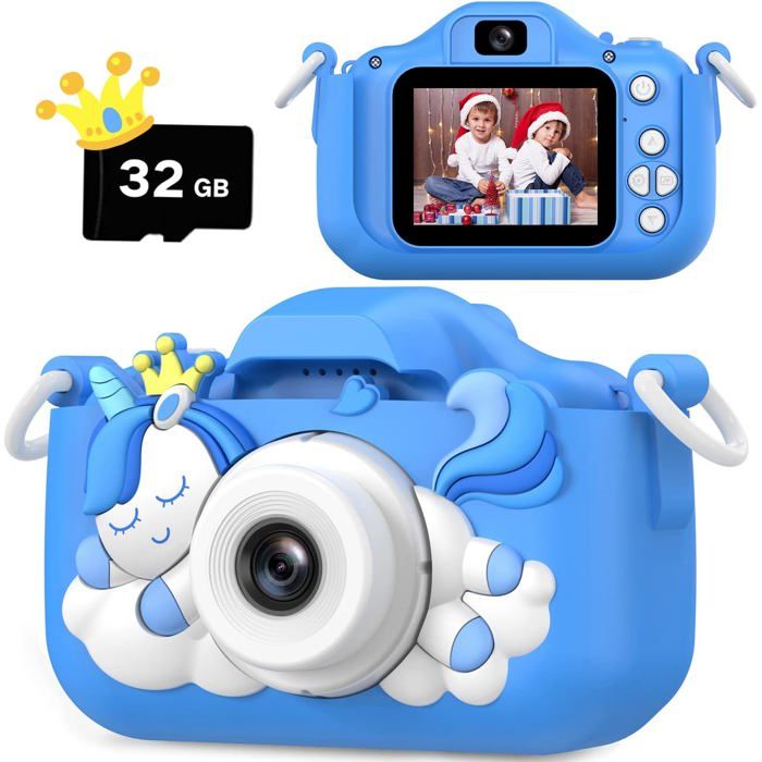 Appareil Photo Dinosaure Pour Enfants 3-12 Ans : Caméra 1080P HD, Selfie, Jeux Et Musique - 11
