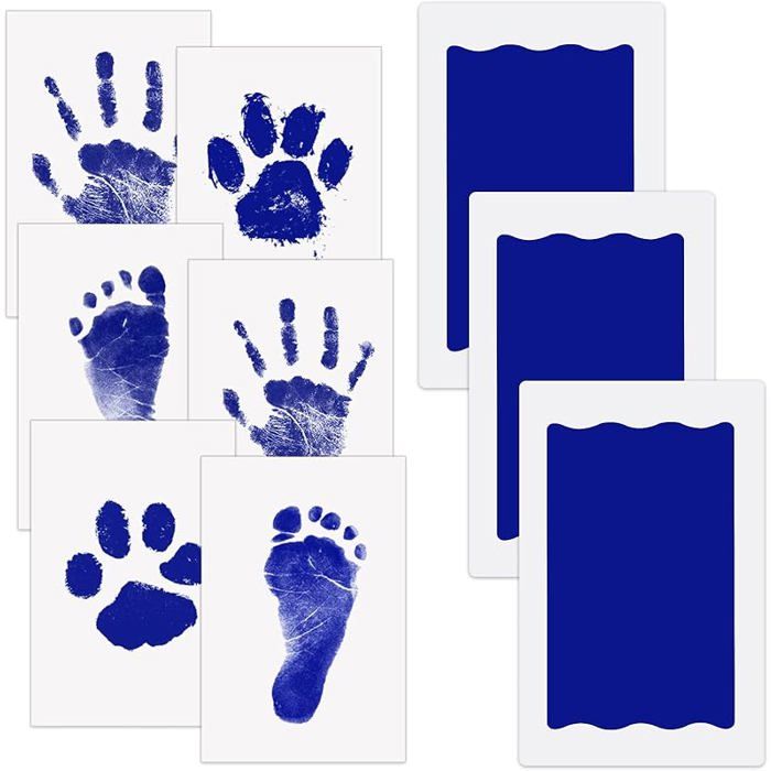 Kit Empreinte Pieds Et Mains Bébé - Tampon Encreur Clean Touch Pour Souvenir Nouveau-Né