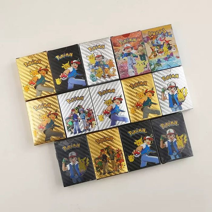 Pack Combo Cartes Pokémon : 1 Boîte de Cartes Noires + 1 Boîte de Cartes Dorées + 1 Boîte de Cartes Argentées – Collection Exclusive