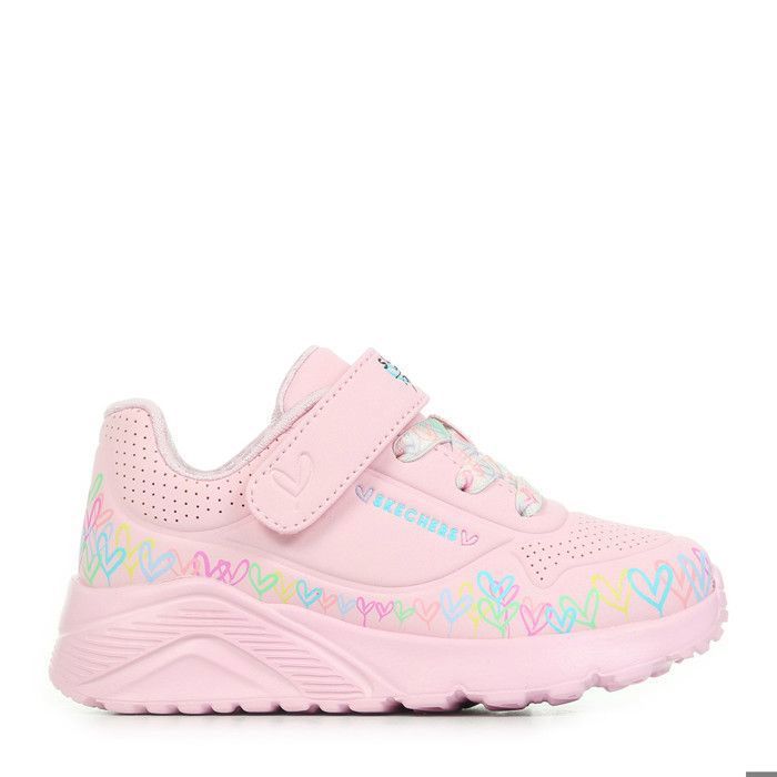 564 Skechers Uno Lite Heart Craze Baskets bébé-fille