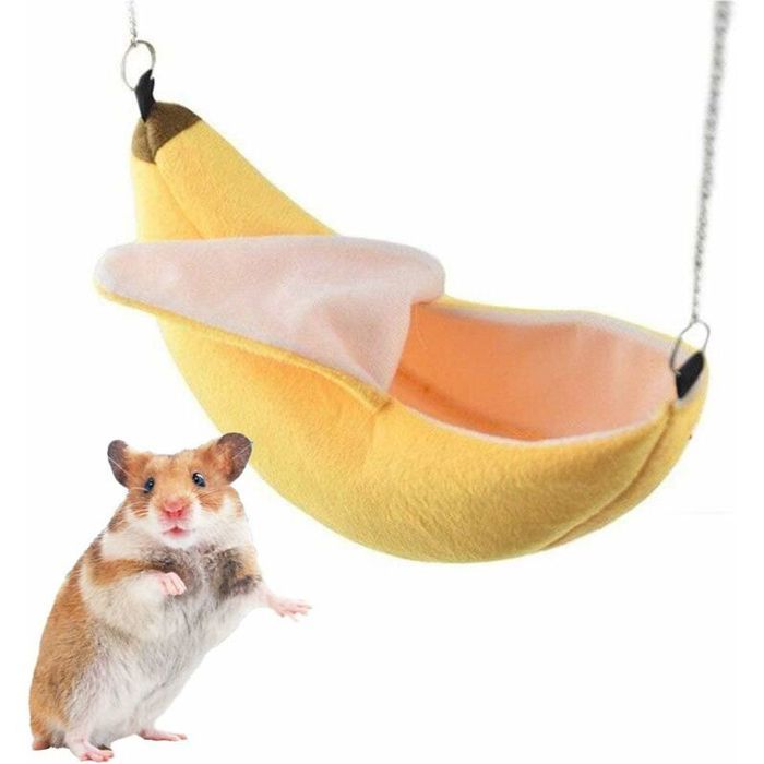 Hamac Lit pour Hamster et Petits Animaux Nid Doux et Chaud pour Cages de Rongeurs .