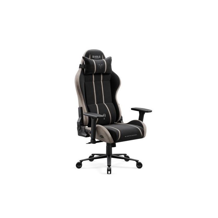 Fauteuil gaming en tissu noir et beige Diablo X-One 2.0 Camel Black Normal