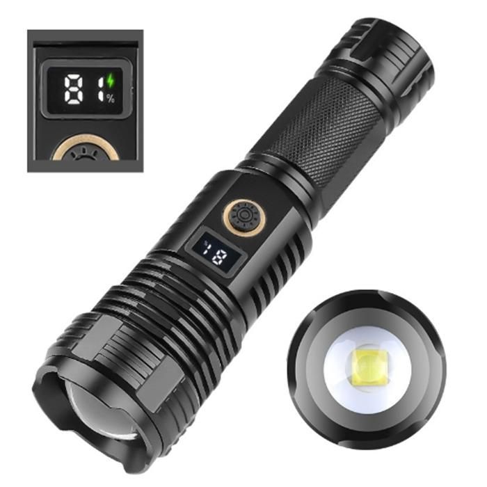 Lampe de poche rechargeable 16.8 x5 - Roame - x3.8cm torche déclairage de 5 mode haute puissance lampe torche étanche ipx5 zoomab