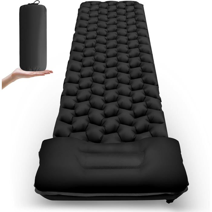 Matelas Camping Ultra Léger Avec Oreiller Tapis Gonflable Imperméable Pour Trekking Randonnée Et Sac À Dos