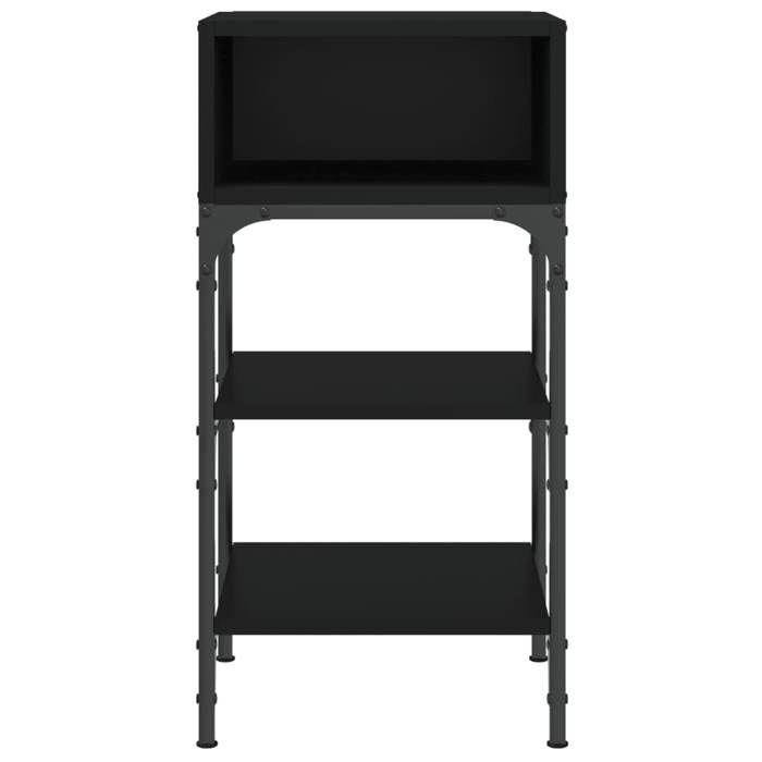 Tables de lit Moderne CHIC 2 pcs Armoires de chevet - Pour chambre - noir 35x34 5x70 cm bois dingénierie CC1031