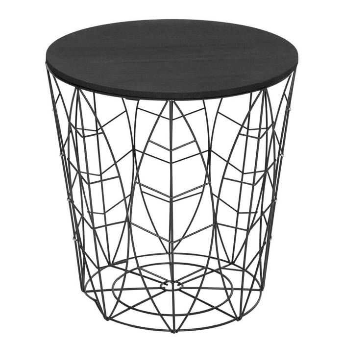 Atmosphera Table A Cafe Kumi En Metal Noir Noir Achat Vente Table Basse Atmosphera Table A Cafe Cdiscount