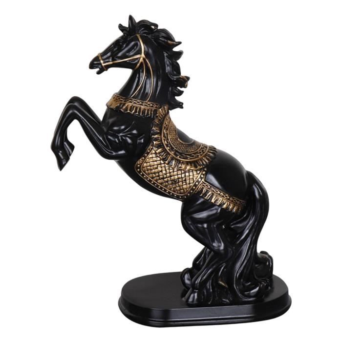 Statue De Cheval - Décoration Intérieure - Résine - 33 Cm - Style