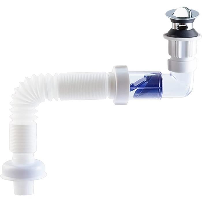 Tube de vidange Anti odeur pour évier, Flexible et extensible, universel,  déodorant pour lavabo, accessoires - Cdiscount Bricolage