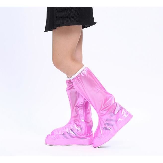 Couvre-chaussures Imperméables Réutilisables - PVC Antidérapant, Unisexe - Pour Pluie, Neige, Vélo, Randonnée