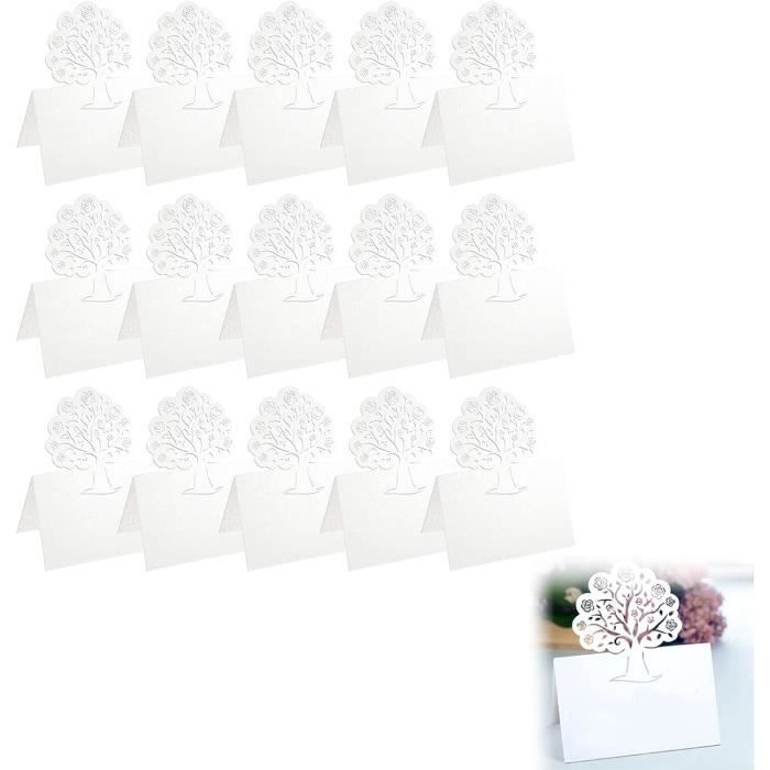 30 Cartes De Place En Kraft De Noël - Design Renne Découpé, 10x10cm, Pour Table Et Décoration De Fête