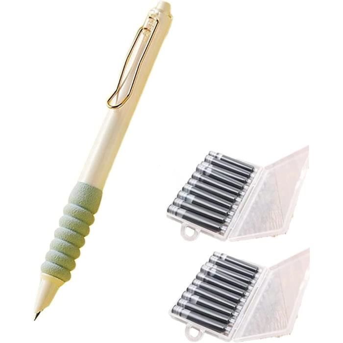 Stylo Plume Rétractable Métal Et Bois - Pointe 0.5mm - Neuf Avec étiquettes