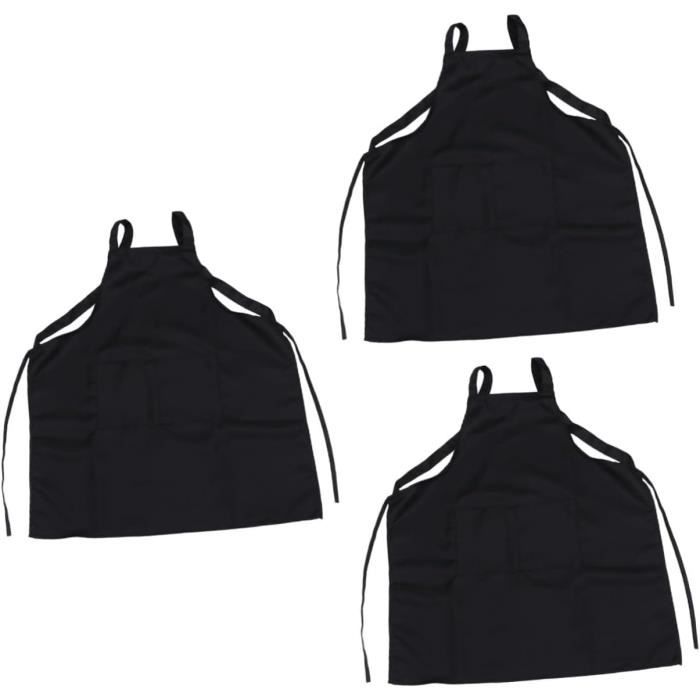 Tablier Cuisine Unisexe Coton Bleu EBuyGB - Poche Pratique Et Robuste