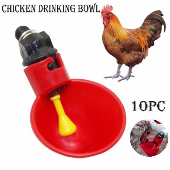 outillage materiel abreuvoir automatique abreuvoirs poulets coop volaille pique a la mouche bird water 10 pack xwj90727003 4399 cdiscount sport