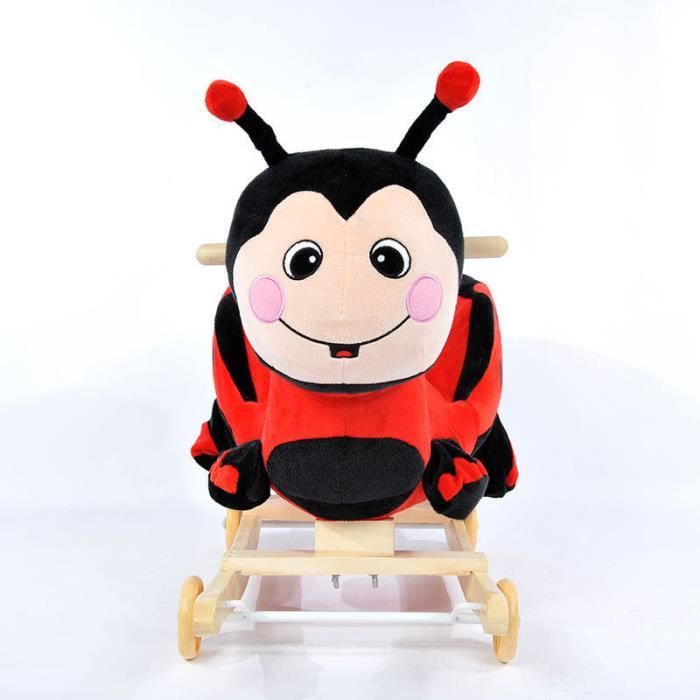 Coccinelle Rouge Chaise a Bascule pour Bebe 18 Mois Cdiscount Jeux Jouets