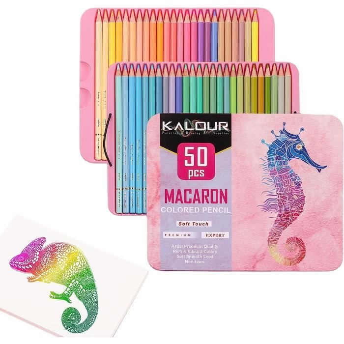 Ensemble De Crayons De Couleur Pour Enfants 50 Crayons De Couleur À