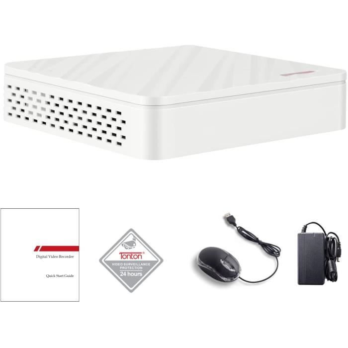 Lonnky DVR 8 canaux 4K HD 5in1 DVR Receiver DVR Récepteur Réseau