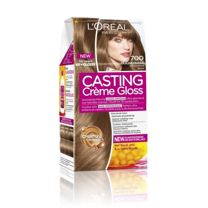 L Oreal Paris Casting Casting Creme Gloss 700 Mocha Mania Blond Marron Mocha Mania Semi Permanente Belgique 83 Mm 83 Mm Achat Vente Coloration L Oreal Paris Casting Cdiscount