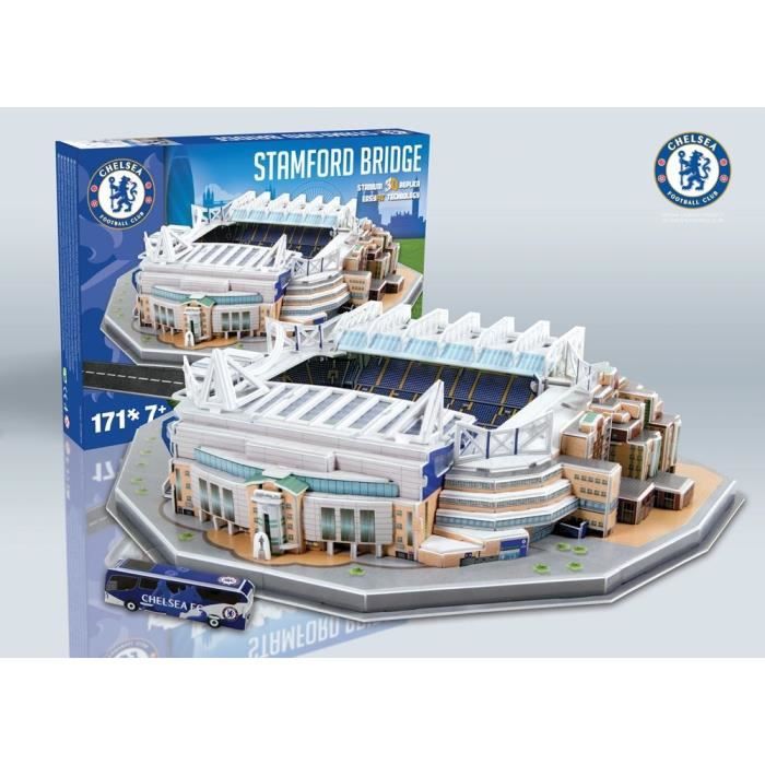 Puzzle 3D Stamford Bridge - NANOSTAD - 171 pièces - Pour enfants de 7 ans et plus