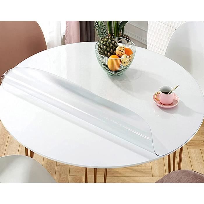Nappe en PVC ovale transparente nappe de table imperméable à l
