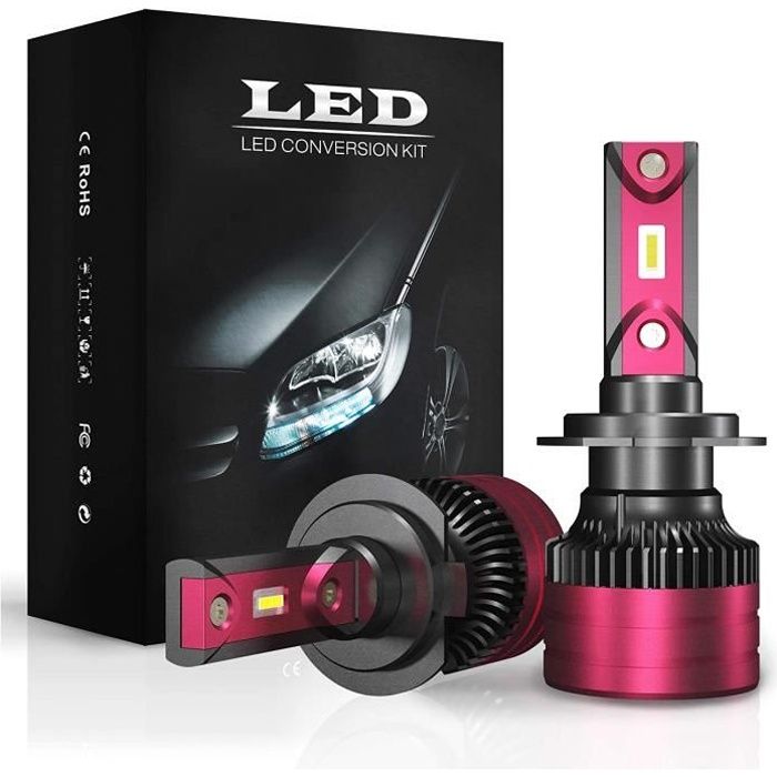 6500K Lumi/ère Blanche NOVSIGHT 12V Lampe 30W*2 10000Lms LED Ampoule H4 pour Voiture Phare 60W 5000Lms*2 IP68 Etanche Garandie de 2 Ans Lot de 2