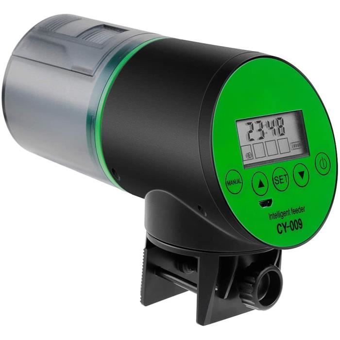 Comparer les prix de Distributeur Automatique de Nourriture pour Poissons - ZGEER - Chargement USB - 200ml - Intérieur