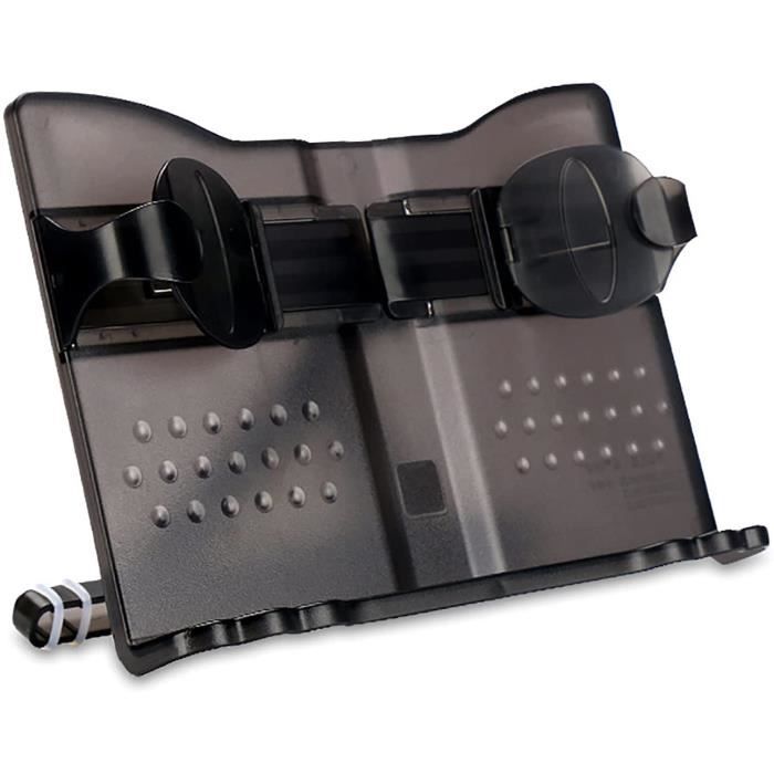 Support De Livre Réglable Et Pliable - Pour Lecture Mains Libres, Cuisine, Bureau, Léger Et Portable