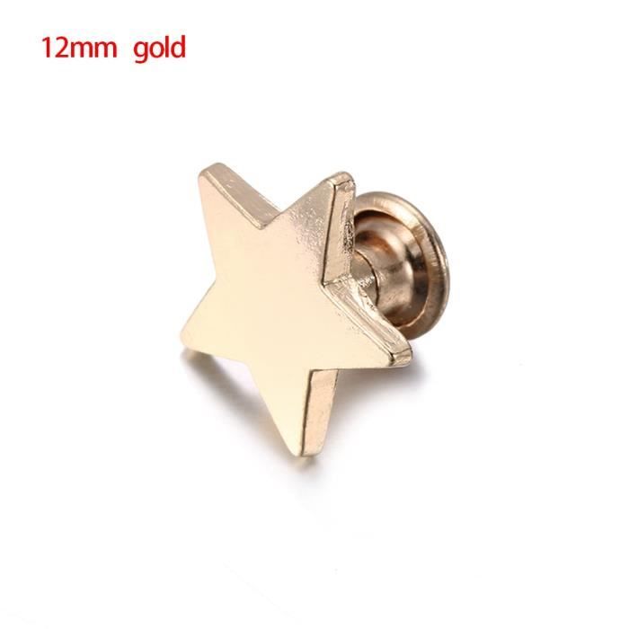 Rivets,Étoiles métalliques Rivets bricolage 20 pièces 912MM, sac à