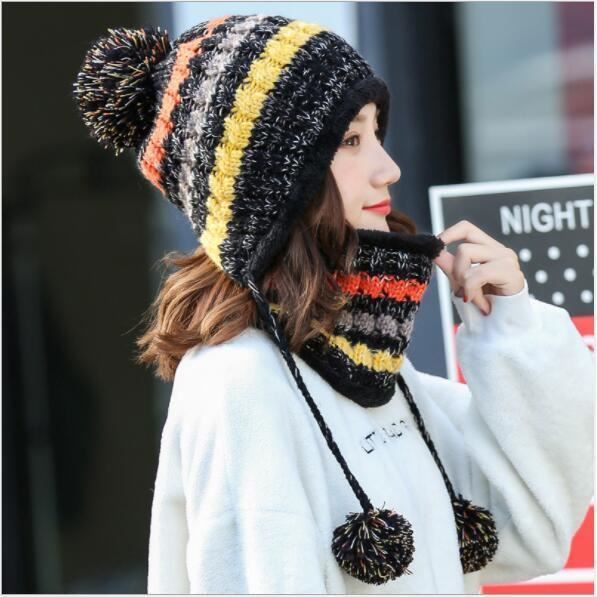 Bonnet En Laine Tricoté, Casquette D'hiver Confortable Pour Les Tout