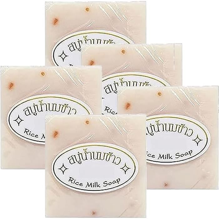 Savon Au Lait De Riz Naturel - Lot De 2 Ou 4 Pour Peau Douce, Apaisante Et Hydratante